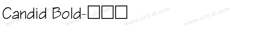 Candid Bold字体转换